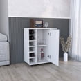 thumbnail image 3 of Modern Design Bar Cart with Hidden Cabinet | For Displaying Spirits and Mixers | Make Beverages Easily Accessible, 3 of 4