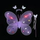 thumbnail image 1 of Alas de mariposa luminosas para decoración de espalda de niña, juguete flash para niños, maravillosa varita mágica de hadas, juego de tres piezas de hadas de flores, 1 of 6