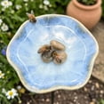 thumbnail image 6 of Glazed Ceramic Pollinator Waterer with Stake, Floral Helpful Insect Bird Feeder, Weatherproof Outdoor Garden Bath Yard Ornament, Shallow Tray for Bees Butterflies Hummingbirds, 6 of 6