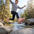 thumbnail image 2 of Gexuosn Barefoot Hiking Boots for Kids Boys Girls Outdoor Athletic Wide Hiking Shoes for Trekking Trails Climbing Walking, Pink, 2 of 8