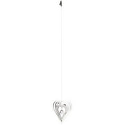 Woodstock Wind Chimes Woodstock Rainbow Makers Collection, Woodstock Shimmers, Crystal 5" Silver Wind Shimmer SHCH