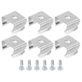 thumbnail image 1 of Unique Bargains Rope Light Mounting Clips Stainless Steel Channel Mounting Holder Accessories for 9.5mm to 12mm LED Strip 50 Pack, 1 of 5
