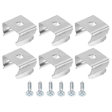 Unique Bargains Rope Light Mounting Clips Stainless Steel Channel Mounting Holder Accessories for 9.5mm to 12mm LED Strip 50 Pack