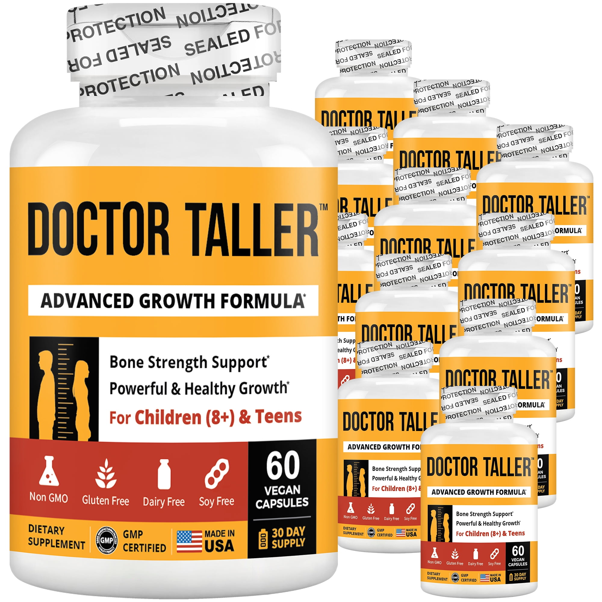 Doctor Taller by NuBest, Healthy Height Growth Supplement for Children (8+) and Teens, Help