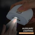 thumbnail image 4 of Graflsoa 2PCS Portable Electric Nail Trimmer with LED Light, 2-Speed Adjustable, Compact Design for Home & Travel, Safe & Easy to Use for Adults & Kids, Includes USB Cable & Cleaning Brush, White ABS, 4 of 5