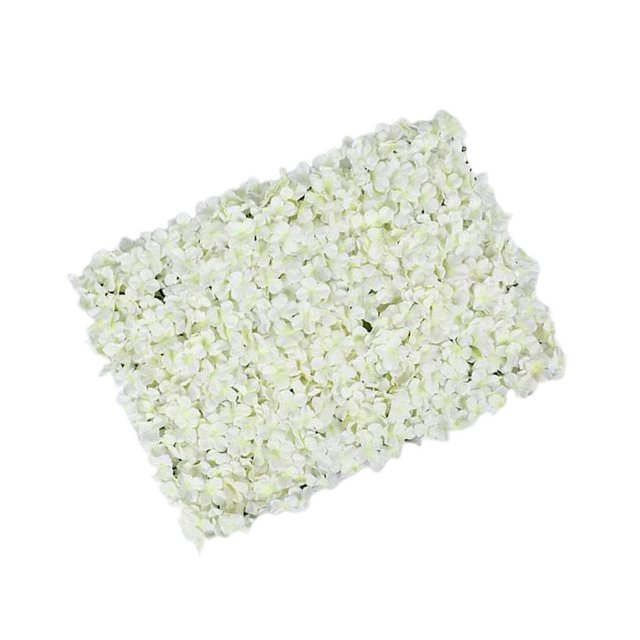 pitrice Silk Hydrangea Flowers Wall Panel DIY Wedding Background Party Decor White