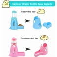 thumbnail image 4 of Minzimin Hamster Water Bottle with Food Container Base Hut No Drip Drinking Dispenser for Dwarf Hamster Rats Mouse Gerbil Mice, 4 of 6