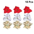 thumbnail image 2 of 18 piezas de flores navideñas Allinless, 2 of 3