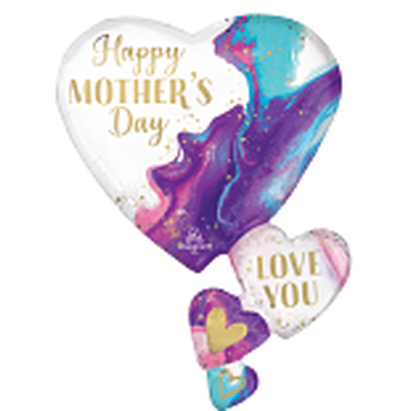 LRG SHP XL MOTHERS DAY MARBLE HEARTS