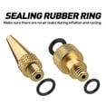 thumbnail image 2 of Presta Valve Adapter Bike Tire Valve Adapters Bicycle Tire Valve Adapters Ball Pump Needle Inflation Devices and Accessories Fit for DV AV SV Pump rational, 2 of 17