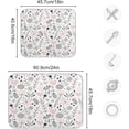 thumbnail image 3 of FREEAMG Wildflowers Kitchen Dish Drying Mat, 16'' x 18'' Super Absorbent Dish Drying Mat for Kitchen, Sink, Dining Table, 3 of 7
