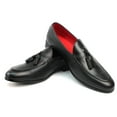 thumbnail image 2 of Genuine Leather Black Slip On Men's Dress Shoes Loafers With Tassel&nbsp;6.5, 2 of 6