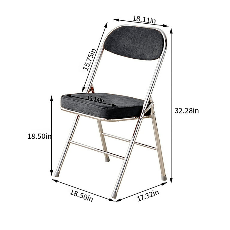RTC Group Vurban Furniture Padded Folding Chairs with Cushion