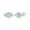 White Opal, variant on Evil Eye Design with Created White and Simulated Diamond CZ Stud Earrings |Sterling Silver Jewelry for Women or Teens