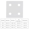 thumbnail image 4 of Aluminium  Connecting Plate, 5Pcs 4-Hole Vertical Connecting Plate Heat Resistance for Aluminium Extrusion , Picture Hanging Hardware, 4 of 8
