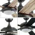 thumbnail image 6 of Mainstays 52" Matte Black Indoor Ceiling Fan with Light, 5 Blades, Pull Chain Control & Reverse Airflow, 6 of 13