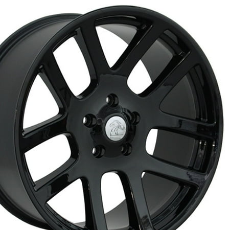 Srt 10 Ram Wheels OE Wheels | 22 Inch | Fits Chrysler Aspen Dodge Dakota Durango Ram 1500 | RAM SRT Style DG51 22x10 Rims Gloss Black | Hollander 2223 - SET ()
