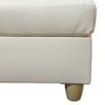 thumbnail image 6 of Prehome Faux Leather Sectional Sofa, 6 Seats Sleeper Couch with Reversible Chaise, Storage Ottoman, Modular L Shaped Sectional Sofa with Extra Headrests, Living Room Furniture for Apartment, White, 6 of 9