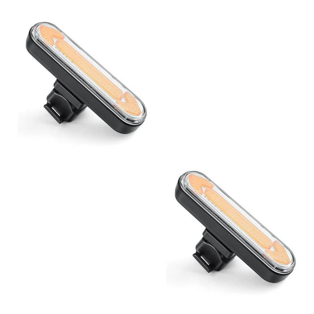 relayinert Turn Signal Light 100lm Remote Control Taillight IPX4 Waterproof Rechargeable Bike Warning Light, Red Black BK600 2Set