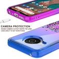 thumbnail image 5 of Nokia X100 Liquid Glitter Case Cover with Tempered Glass for Phone Case for Nokia X100 - Purple/Blue, 5 of 5