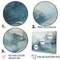 thumbnail image 3 of Designart "Mountain Storm In Minimalist Style" Glacier Floater Framed Canvas Wall Art, 3 of 5