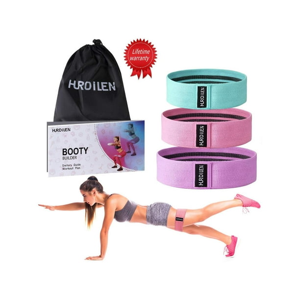 Hurdilen Resistance Bands Loop Exercise Bands, Pink,Green