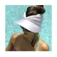thumbnail image 3 of '="Sombrero de visera blanca para mujer, de ala ancha, con protección UV, plegable, para playa y verano", 3 of 5