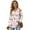 Pink and White-Cat Heart, variant on DISNIMO Flower Printed Hoodies for Women Long Sleeve Pullover Tops V Neck Sweatshirts Trendy Hooded Sweatshirt, S