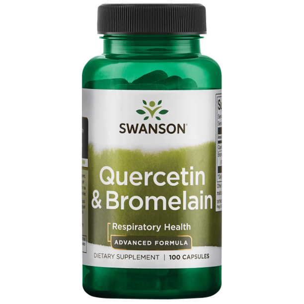 Swanson Quercetin & Bromelain Capsules, 100 Ct