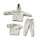 thumbnail image 2 of Conjunto de sudadera y pantalón en miniatura para figuras a escala 1/12 (3 piezas). Gris claro, 2 of 9