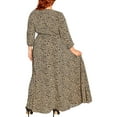 thumbnail image 2 of City Chic Womens Animal Print Long Maxi Dress, 2 of 2
