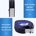 thumbnail image 4 of 10Pcs Label Maker Refills for Dymo Letratag Refills 12mm x 4M White Plastic Label Tape for Letra Tag_Cheap Gifts:Blue Great Gift, 4 of 5