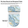 thumbnail image 7 of Yuyamidu Blue Marble Print Toilet Lid Covers for Bathroom Set Soft Toilet Lid Dust Cover and Toilet Tank Lid Cover Home Decor 2 PCS Toilet Tank Cover Keep Toilet Clean, 7 of 7