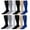 Assorted, variant on Yacht & Smith Slouch Socks for Men, Extra Slouch Cotton Boot Socks (6 - 12 Pairs) (12 Pairs, Black)