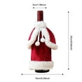 thumbnail image 3 of CuiLiyq Christmas Wine Bottle Covers Decoration, Knitted Sweater Santa Claus Wine Bottle Decorations, for Christmas Party Favors Supplies, 3 of 6