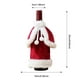 thumbnail image 3 of Vestido Decorativo Navideño de Terciopelo Dorado para Botella de Vino | Poliéster Rojo | 24X24Cm | Decoración de Mesa para El Hogar | 1 Unidad, 3 of 6