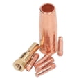 thumbnail image 3 of Accesorio para Pistola De Soldadura MIG, Accesorio para Pistola De Soldadura Mig, Núcleo Fundente Sin Gas, 0,8 Mm, 0,031 Pulgadas, Equipo De Kit De Puntas De Boquilla De Latón para Century FC90/80GL, 3 of 8