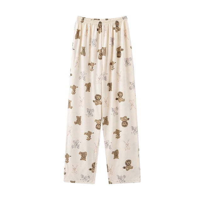 Pantalones de pijama de algodón para mujer con bolsillos Pantalones de pijama casuales y cómodos para mujer con bolsillos