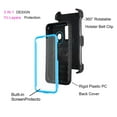 thumbnail image 5 of Mignova Galaxy A50 Space/A30/A20 Case,Heavy-Duty Shockproof Full Body Protection Rugged Hybrid Case with Rotating Belt Clip and Bracket for Galaxy A50 Space/A30/A20 case(Blue), 5 of 6