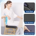 thumbnail image 3 of Cojín de asiento de espuma viscoelástica SweetSlubr para aliviar el dolor de coxis, 3 of 7