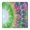 Colorful Tie Dye, variant on Green Tie Dye Pattern Square Fitted Tablecloth with Elastic Edge,Square Table Cover,Washable Elastic Table Cover for Home Kitchen Party Decor 34"x34"