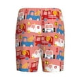 thumbnail image 5 of Naloa Cartoon with Traffic Elements Men's Short Pajama Pants, Lounge Comfort Shorts with Elasticized Waistband and Side Pockets - 4X-Large, 5 of 9