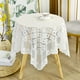 thumbnail image 2 of YiJuHui Fringed Tablecloth Washable Polyester Square Table Cover Decorative Sofa Cover for Wedding Party Indoor Outdoor Dining Decor 90*90cm, 2 of 9