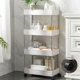 thumbnail image 5 of 2/3/4 Tier Slim Narrow Storage Cart Mobile Shelf Unit Drawer Organizer Slide Out Trolley Cart Rack For Kitchen Bathroom Laundry, 5 of 5
