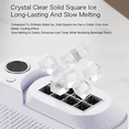 thumbnail image 3 of Ice Maker Machine Mini Home/Car Electric Ice Maker Automatic Smart Fast Pruple US Plug, 3 of 6