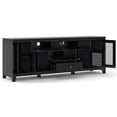 thumbnail image 2 of Simpli Home Cosmopolitan 72" Solid Wood TV Media Stand in Black, 2 of 9