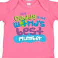 thumbnail image 4 of Inktastic Daddy Worlds Best Plumber Boys or Girls Baby Bodysuit, 4 of 5