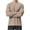 Khaki, variant on Men's UPF 50 Long Sleeve Sun Protection Shirt Quick Dry Crewneck Waffle Knit Tee for Fishing Hiking & Outdoor Work