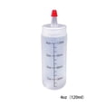 thumbnail image 2 of Advancent Botellas exprimibles para el hogar, dispensador de condimentos de plástico, contenedor de cocina, soporte para salsa de tomate, Cocina y Comedor Blanco, 4oz（120ml） 180*49mm, 2 of 6