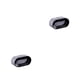 thumbnail image 1 of Matsuzay Montaje de almacenamiento Soporte de cepillo Gancho Gadget de cocina Soporte de pared Base eléctrica Ahorro de espacio Sin taladro Negro 2piezas, 1 of 6
